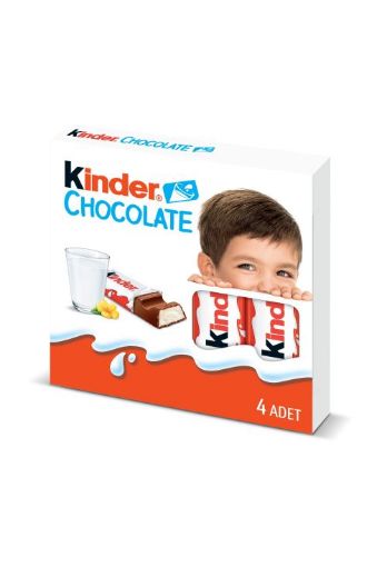 KINDER CHOCOLATE 4'LÜ resmi