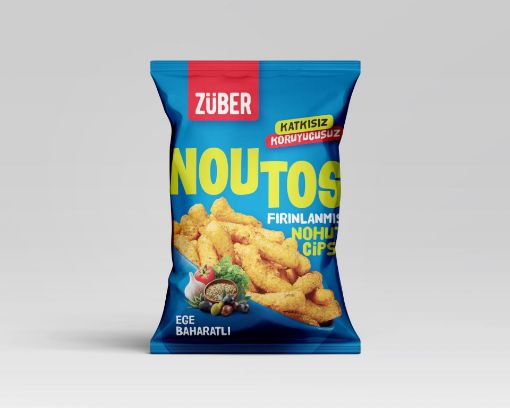 ZÜBER NOUTOS FIRINLANMIŞ NOHUT CİPSİ EGE BAHARAT resmi