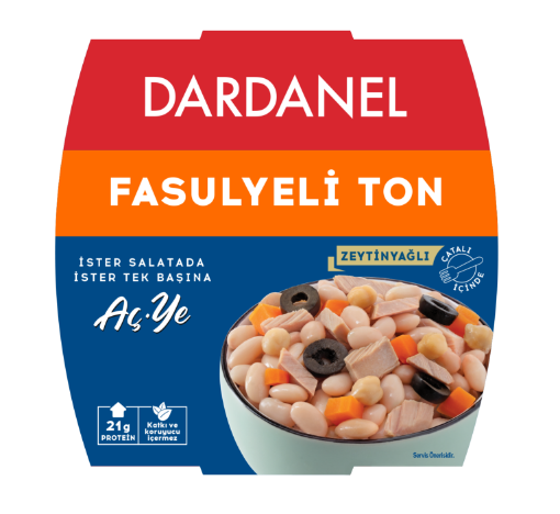 DARDANEL 160 GR FASULYELİ TON 6'LI resmi