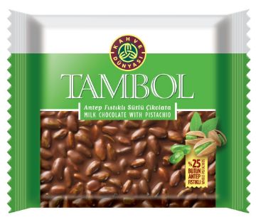TAMBOL SÜTLÜ FISTIKLI ÇİKOLATA 77GR*10AD*4DP resmi
