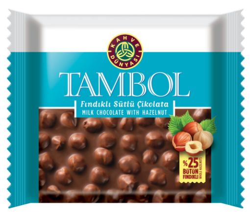 TAMBOL SÜTLÜ FINDIKLI ÇİKOLATA 77GR*10AD*4DP resmi