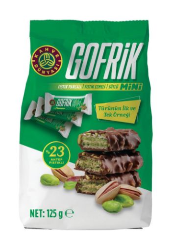 YURTİÇİ  ANTEP FISTIKLI SÜTLÜ GOFRİK(12,5GR*10)*12 resmi