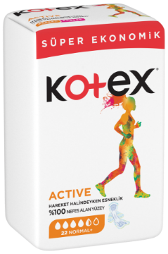 KOTEX ACTIVE QUADRO NORMAL (22X12) resmi
