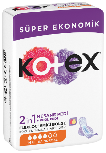 KOTEX 2IN1 REGL+MESANE ULTRA NORM(14X16) resmi