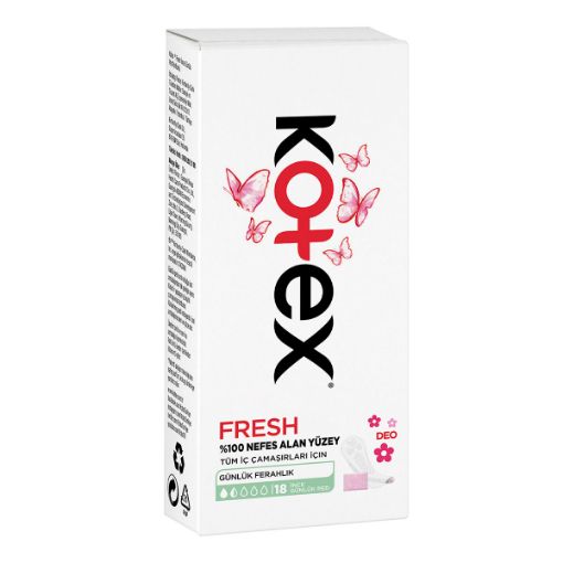 KOTEX İNCE GÜNLÜK PED 18'Lİ DEO resmi