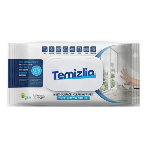 TEMIZLIO YÜZEY TEMİZLEME MENDİL 100LÜ resmi