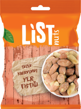 LİST NUTS TUZLU YER FISTIK 24X75 GR resmi