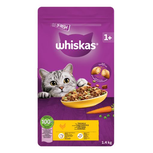 WHİSKAS TAVUKLU KURU MAMA       1.4KG*6 resmi