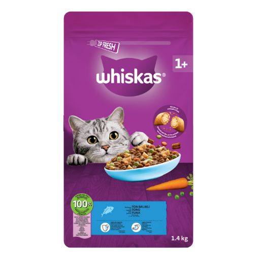 WHİSKAS TON BALIKLI KURU MAMA   1.4KG*6 resmi